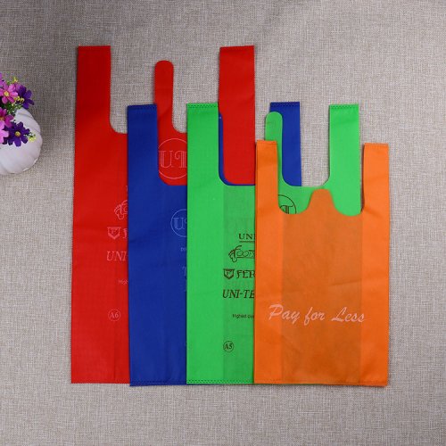 外貿出口無紡布背心袋—超市背心購物袋 一次性環保馬甲背心袋